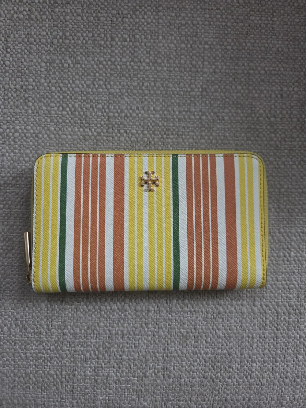 Tory Burch Sunrise Stripe Emerson Continental Wallet